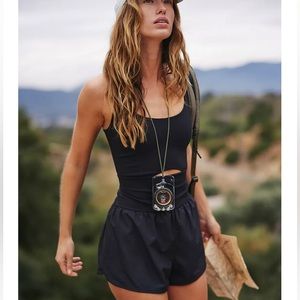 FREE PEOPLE BLACK Righteous Runsie